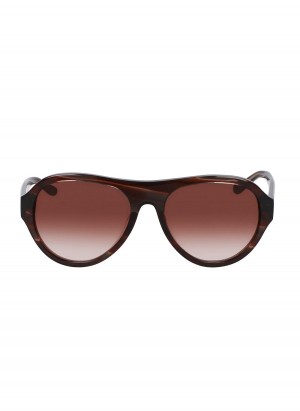 Donna Karan Aviator 56mm Modern Icons Eyewear Red | NZ_DK18545