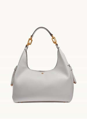 Donna Karan Bellerose Hobo Bag White | NZ_DK27419