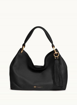 Donna Karan Glenwood Shoulder Bag Black | NZ_DK75394