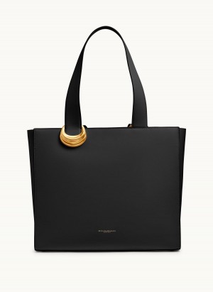 Donna Karan Hewlett Tote Bag Black / Gold | NZ_DK60189