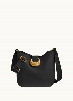 Donna Karan Valley Stream Crossbody Bag Black / Gold | NZ_DK53891