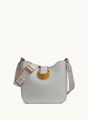 Donna Karan Valley Stream Crossbody Bag White | NZ_DK55293