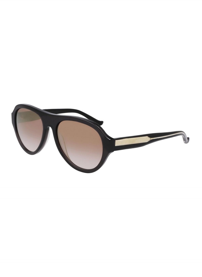 Donna Karan Aviator 56mm Modern Icons Eyewear Black | NZ_DK63109