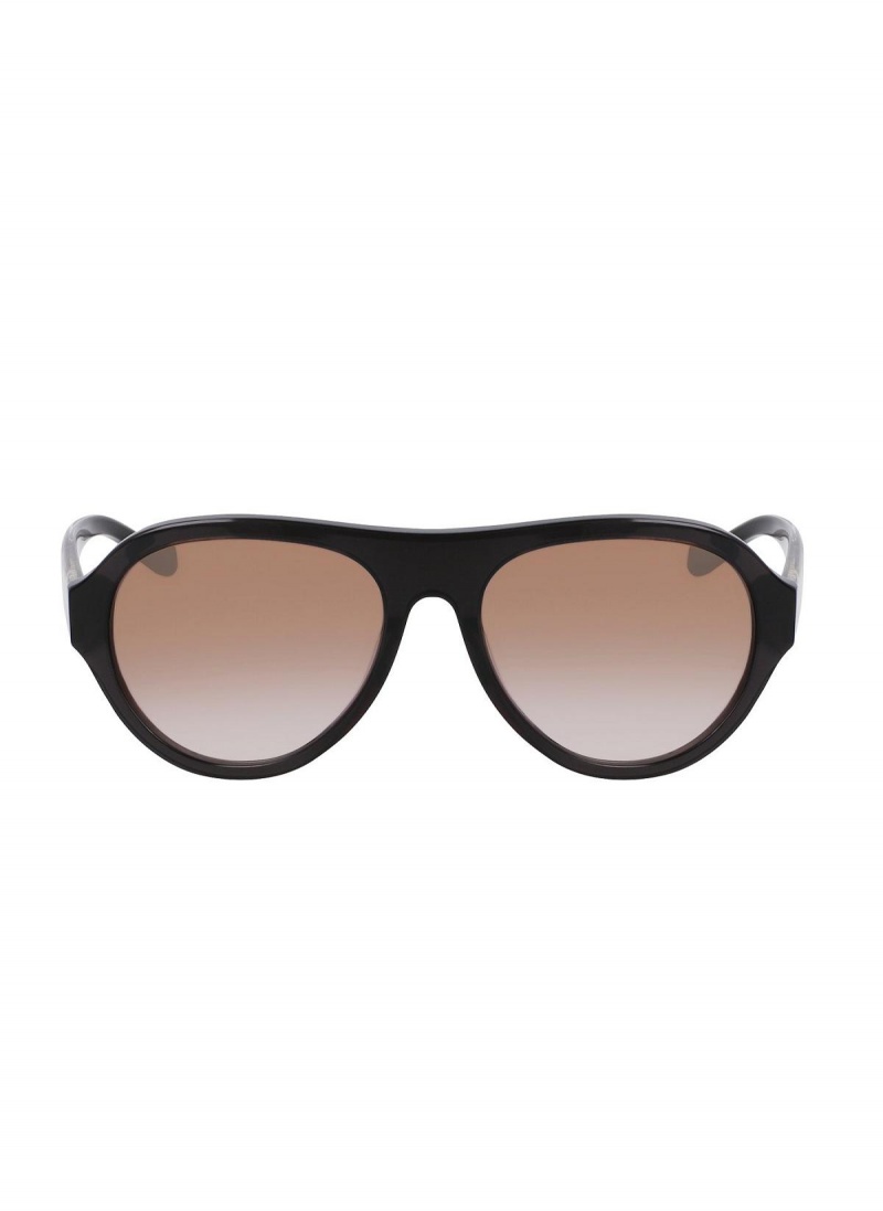 Donna Karan Aviator 56mm Modern Icons Eyewear Black | NZ_DK63109