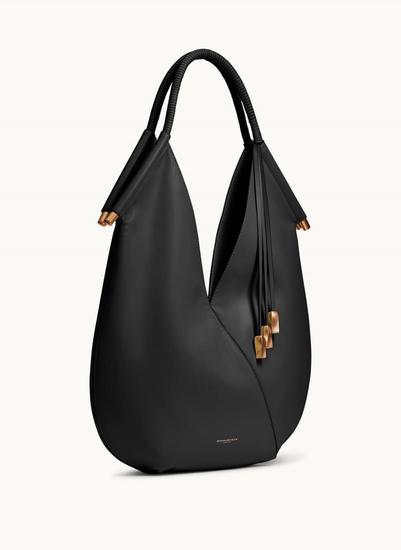 Donna Karan Baldwin Large Shoulder Bag Black | NZ_DK49615