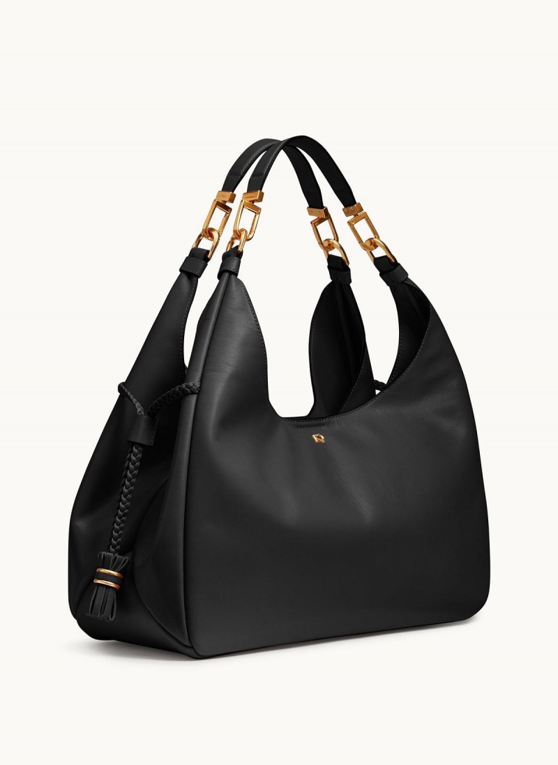 Donna Karan Bellerose Hobo Bag Black | NZ_DK81584