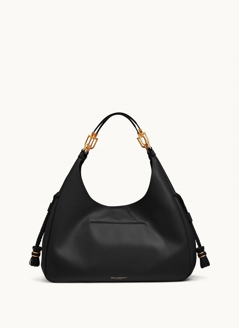 Donna Karan Bellerose Hobo Bag Black | NZ_DK81584