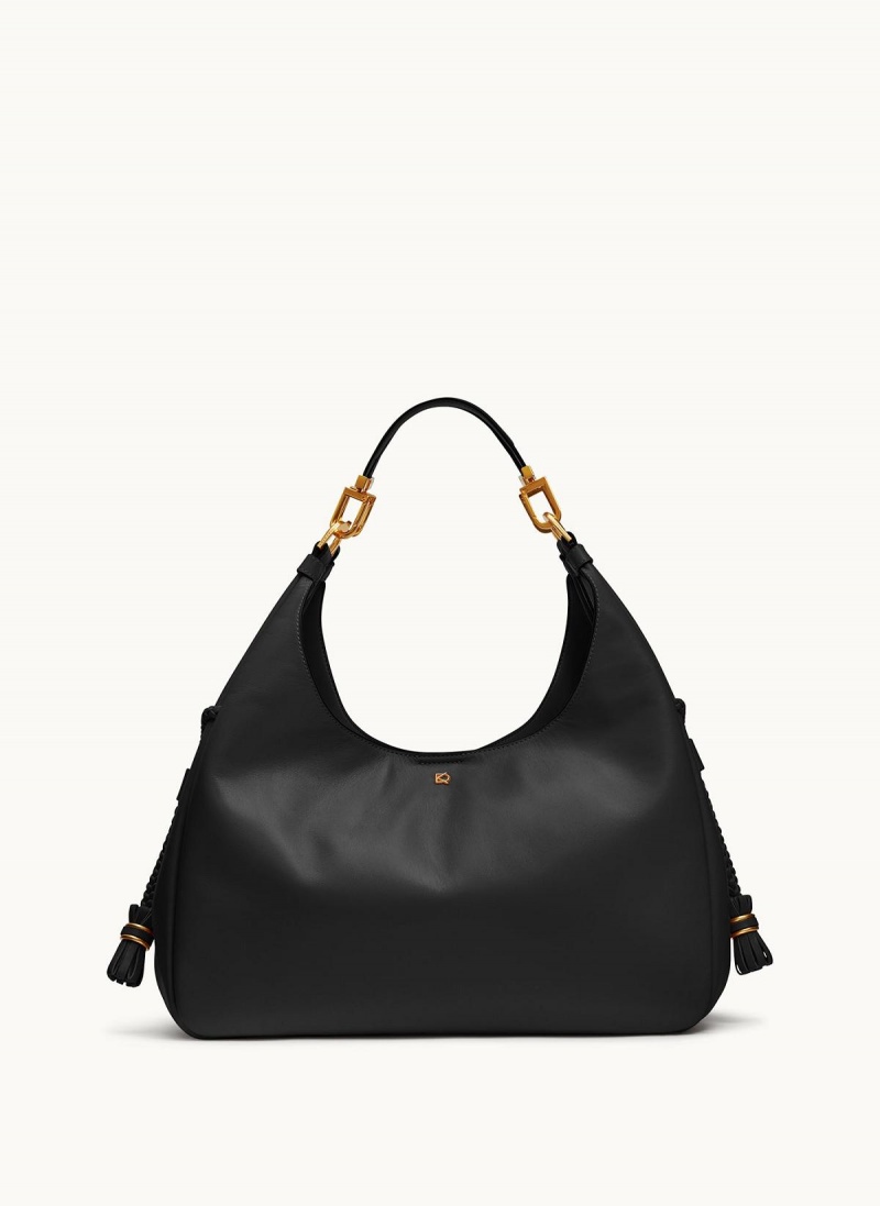 Donna Karan Bellerose Hobo Bag Black | NZ_DK81584