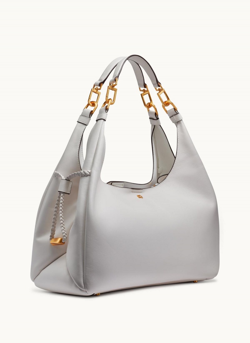 Donna Karan Bellerose Hobo Bag White | NZ_DK27419