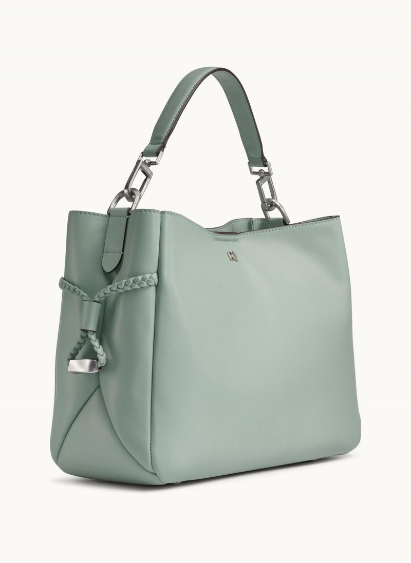 Donna Karan Bellerose Satchel Light Green | NZ_DK46923