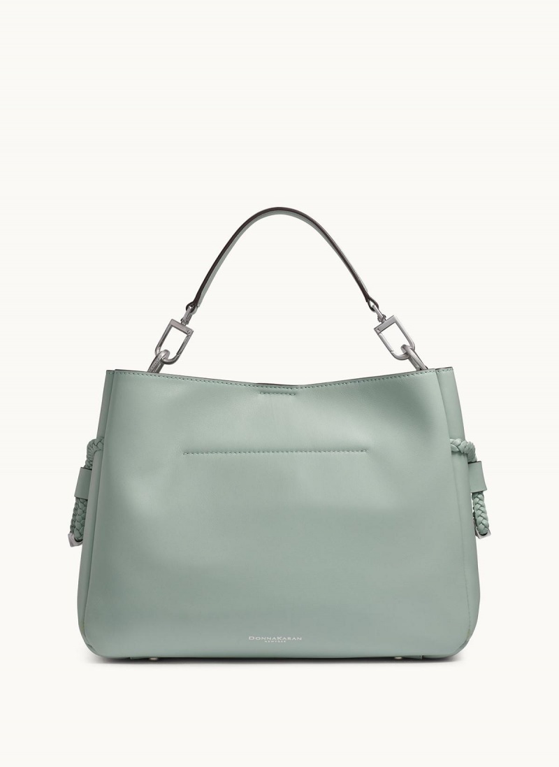 Donna Karan Bellerose Satchel Light Green | NZ_DK46923