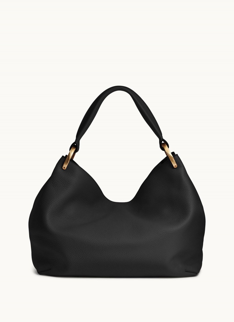 Donna Karan Glenwood Shoulder Bag Black | NZ_DK75394