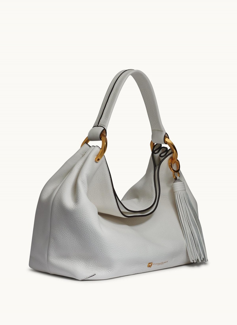 Donna Karan Glenwood Shoulder Bag White | NZ_DK53558