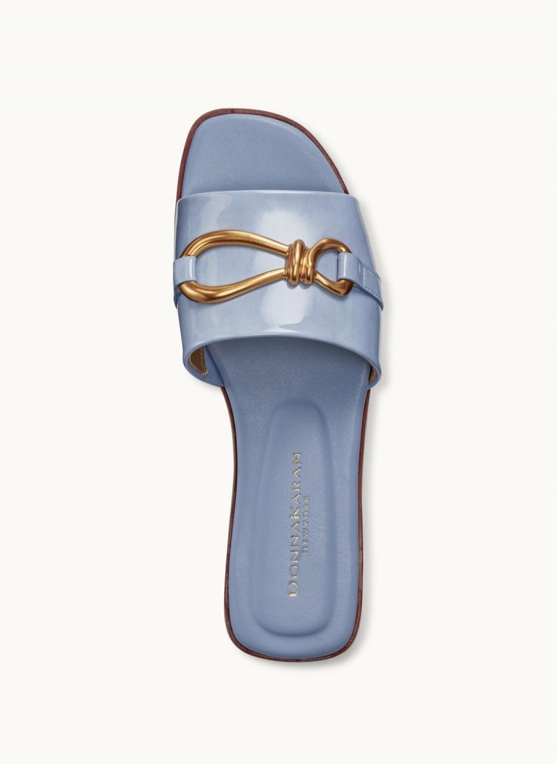 Donna Karan Haylen Flat Sandals Blue | NZ_DK75908