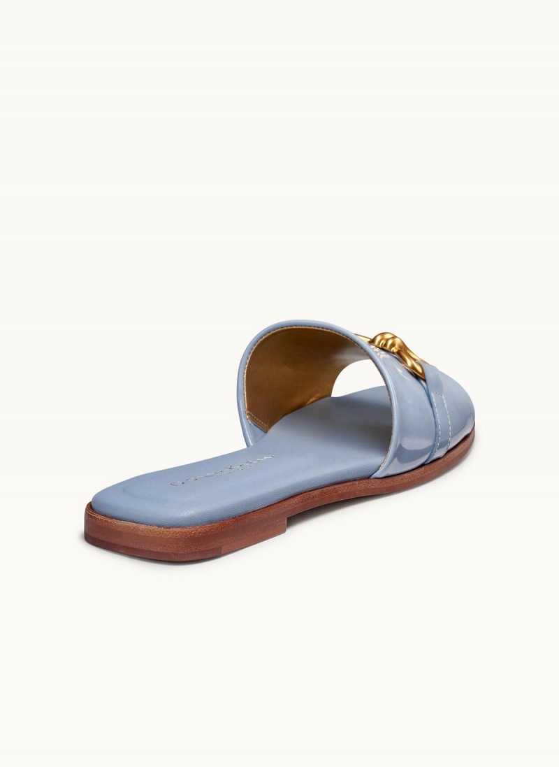 Donna Karan Haylen Flat Sandals Blue | NZ_DK75908