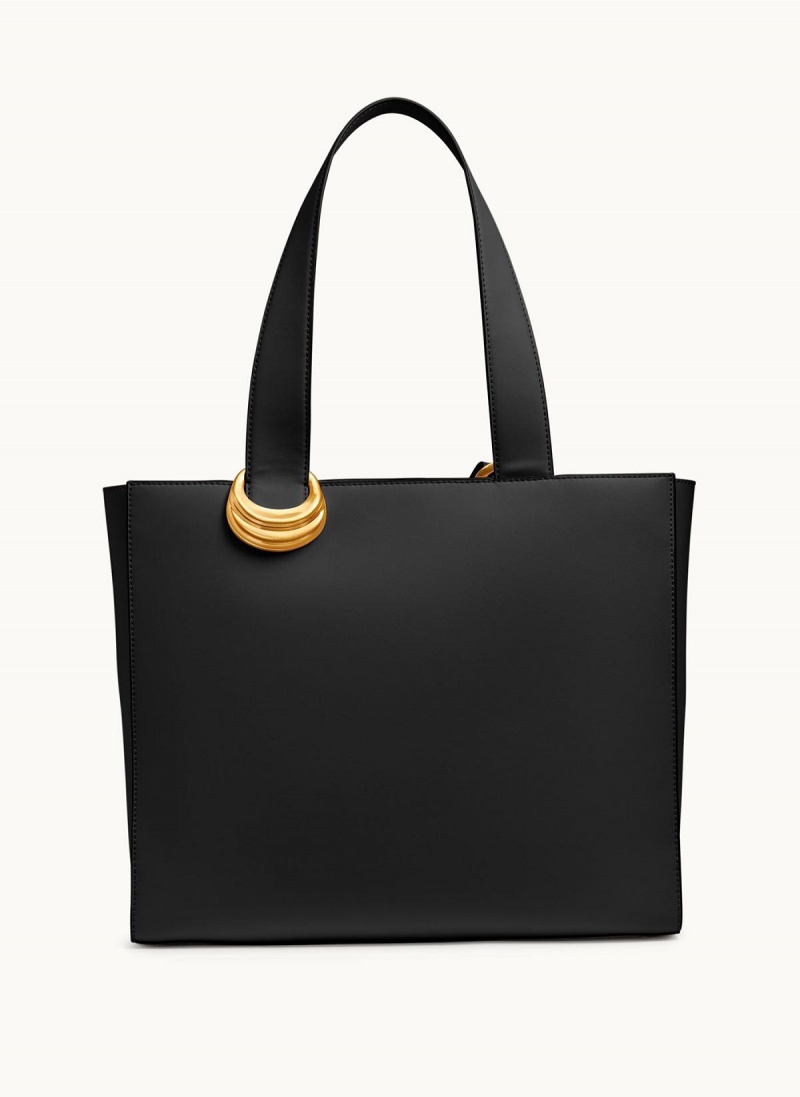 Donna Karan Hewlett Tote Bag Black / Gold | NZ_DK60189