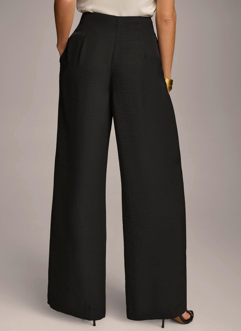 Donna Karan High Waisted Pants Black | NZ_DK35533