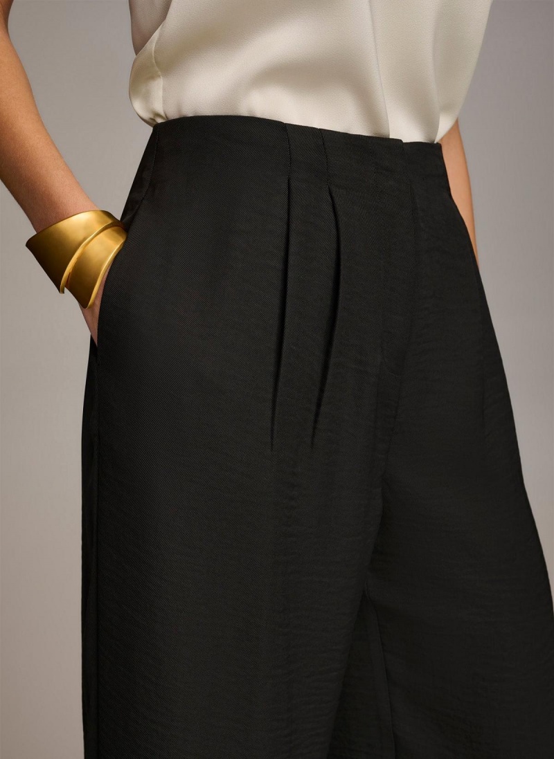 Donna Karan High Waisted Pants Black | NZ_DK35533