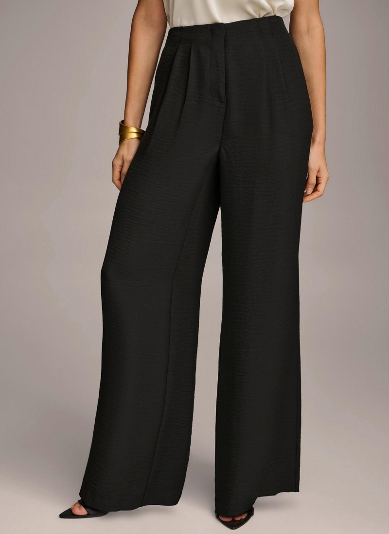 Donna Karan High Waisted Pants Black | NZ_DK35533