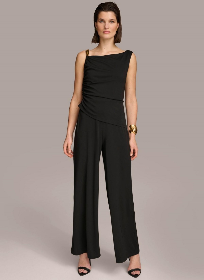 Donna Karan Jumpsuit With Hardware Jumpsuit Black | NZ_DK15339