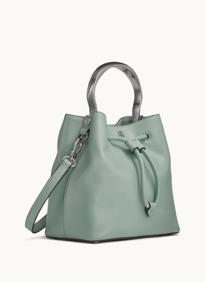 Donna Karan Lawrence Bucket Satchel Green | NZ_DK67082