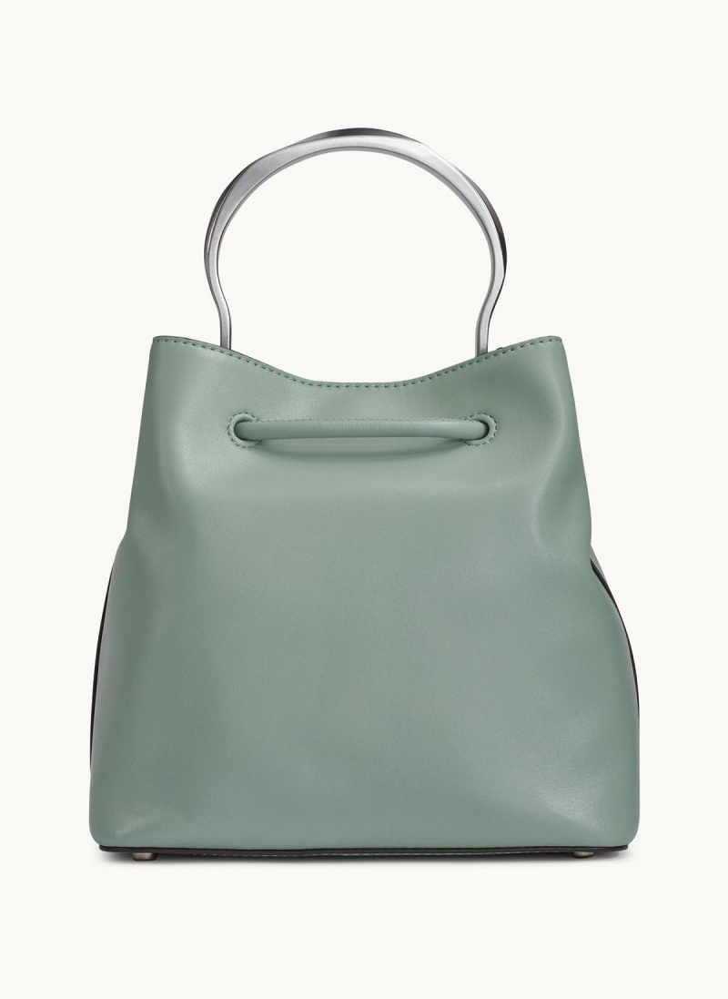 Donna Karan Lawrence Bucket Satchel Green | NZ_DK67082