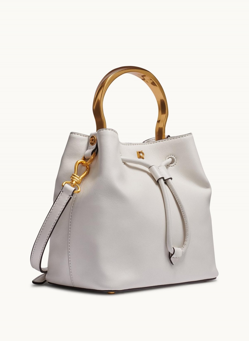 Donna Karan Lawrence Bucket Satchel White | NZ_DK82640