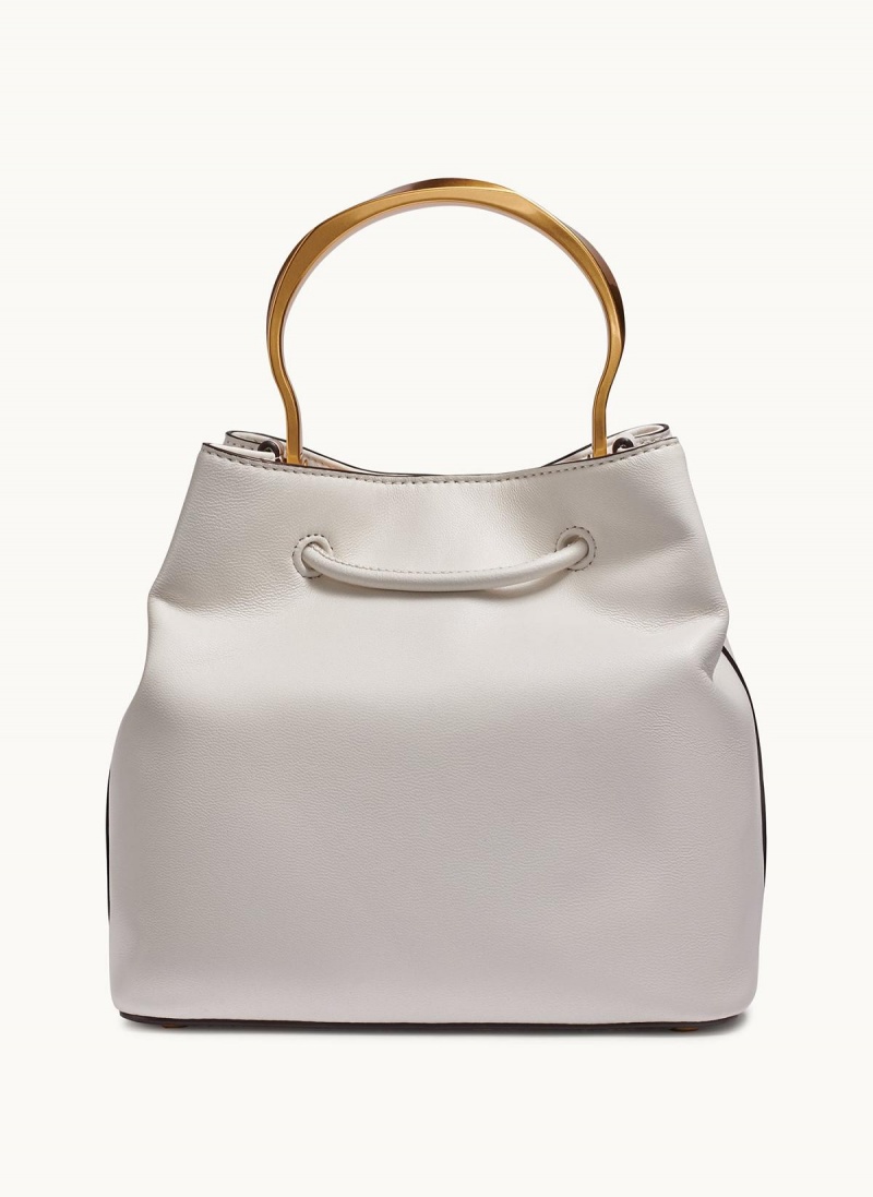 Donna Karan Lawrence Bucket Satchel White | NZ_DK82640