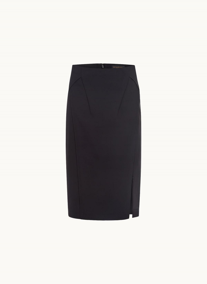 Donna Karan Midi Pencil Skirt Black | NZ_DK79411