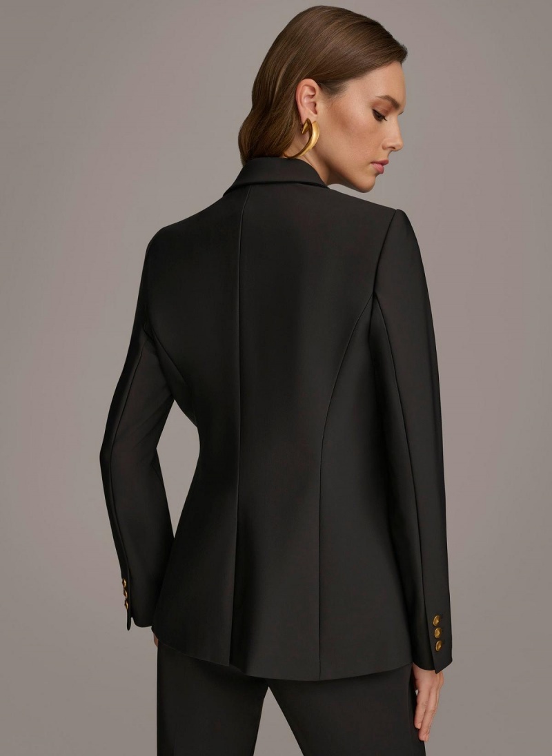 Donna Karan One Button Jacket Black | NZ_DK15012