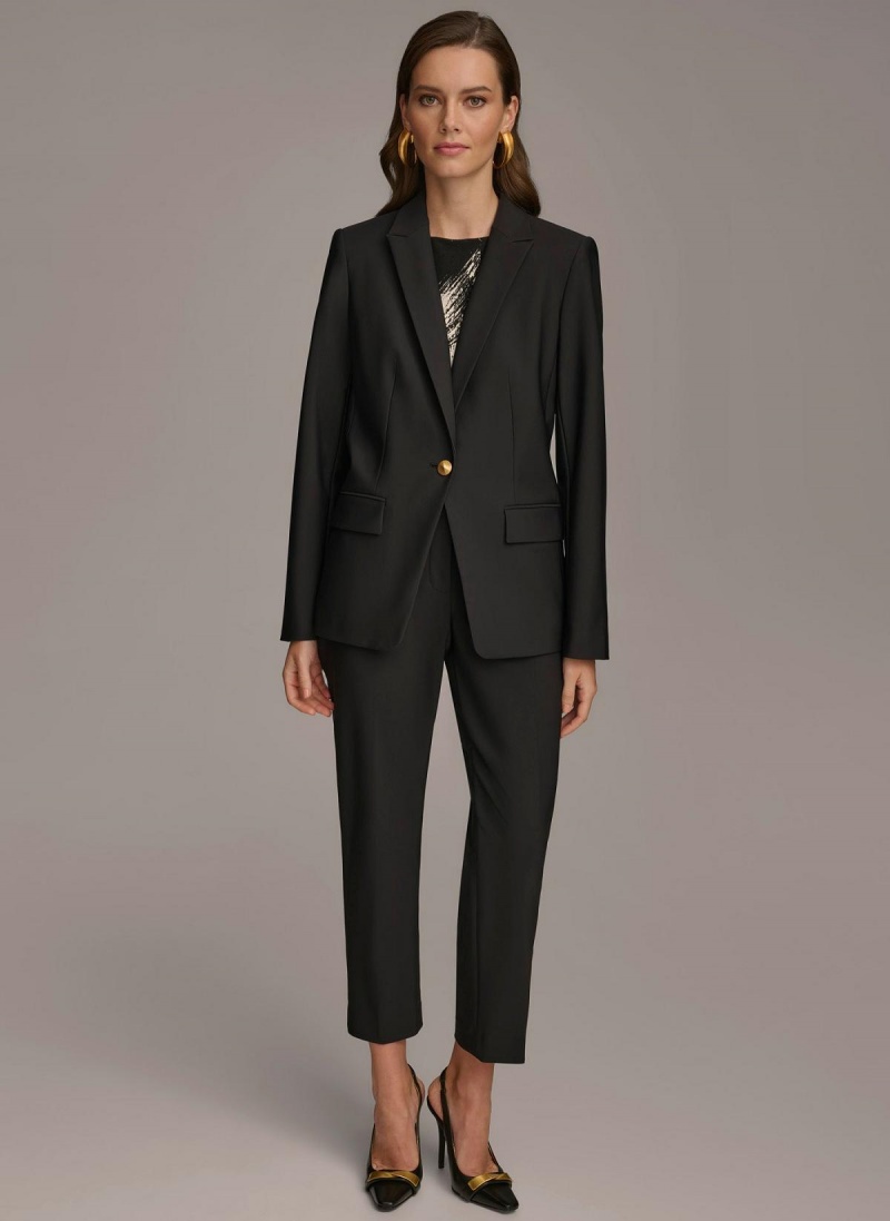 Donna Karan One Button Jacket Black | NZ_DK15012