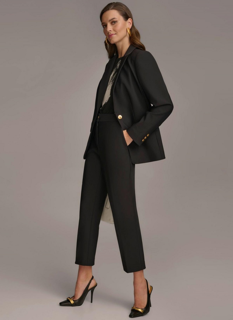 Donna Karan One Button Jacket Black | NZ_DK15012