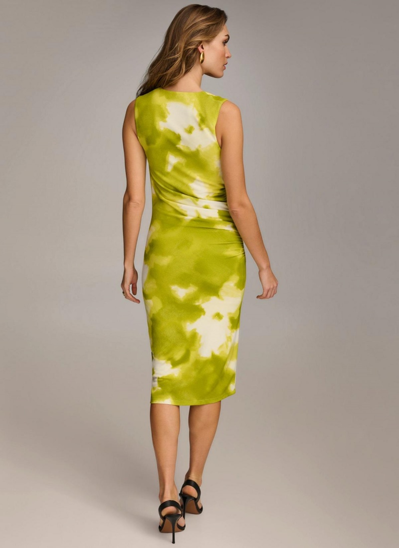 Donna Karan Print cowl Neck Dress Multicolor | NZ_DK50820