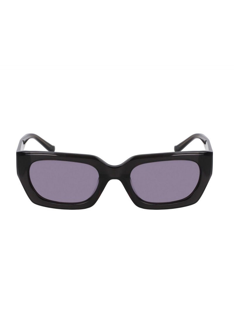 Donna Karan Rectangle 53mm Modern Icons Eyewear Black | NZ_DK48585