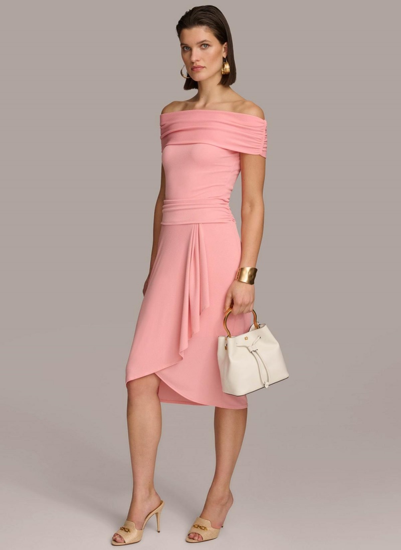 Donna Karan Ruched Skirt Pink | NZ_DK24280