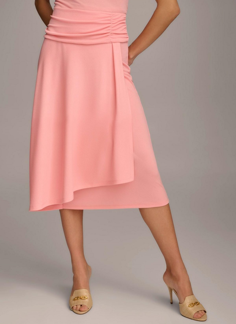 Donna Karan Ruched Skirt Pink | NZ_DK24280