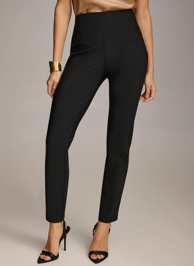 Donna Karan Slim Leg Pants Black | NZ_DK72539