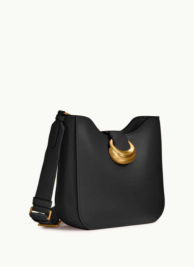 Donna Karan Valley Stream Crossbody Bag Black / Gold | NZ_DK53891