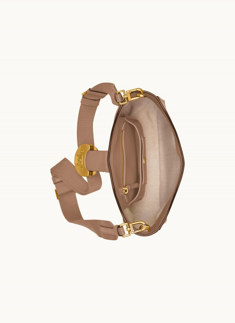 Donna Karan Valley Stream Crossbody Bag Brown | NZ_DK60063