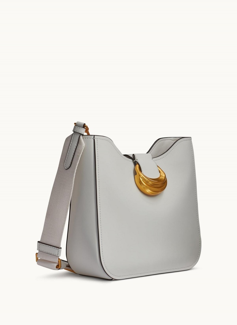 Donna Karan Valley Stream Crossbody Bag White | NZ_DK55293