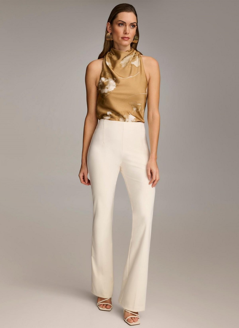 Donna Karan Wide Leg Pants White | NZ_DK28216